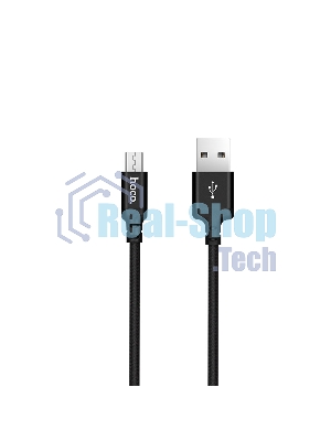 Кабель HOCO X14 USB 2.0, AM/microBM, черный, 1м