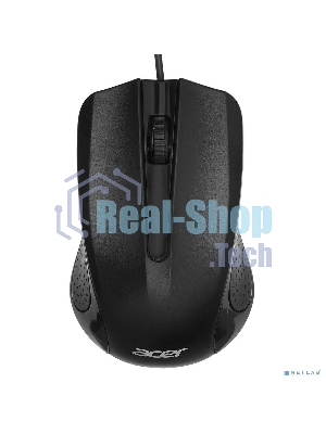 Мышь проводная Acer OMW010 черный, 1200 dpi, USB, кнопки - 3