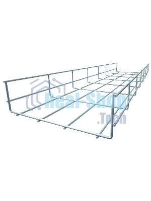 Лоток проволочный 300х60 L3000 сталь 4мм PL60х300х4.0 оцинк. КМ LO0663