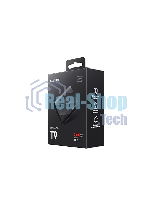 Внешний SSD Samsung T9, 1TB, USB 3.2 Gen 2x2 Type-C, R/W 2000/1950, черный