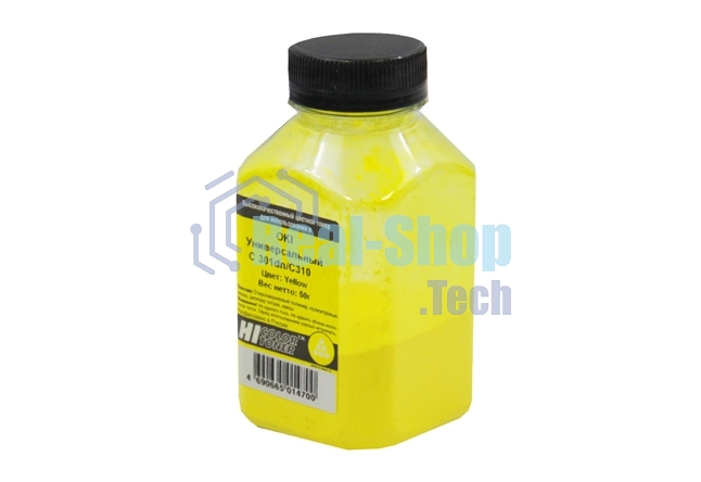 Тонер OKI Универсальный С 301dn/C310 (Hi-Color) Y, 50 г, банка