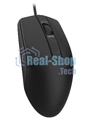 Мышь проводная A4Tech OP-330 черный, 1200 dpi, USB, кнопки - 3