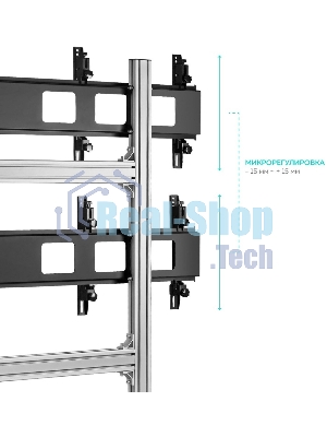 Напольный мобильный стенд ONKRON FSPRO2L-22 для видеостен 2х2 4 x 40”- 50