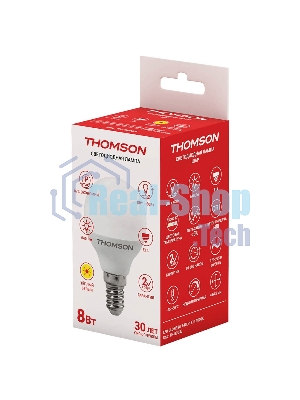 Лампа светодиодная Hiper THOMSON LED GLOBE 8W 640Lm E14 3000K TH-B2033