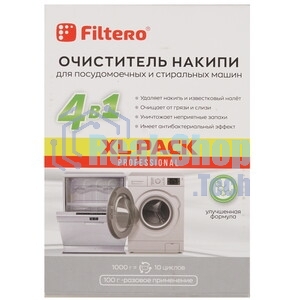 Очиститель накипи Filtero средство для СМ и ПММ XL PACK, 1000 г, Арт. 612