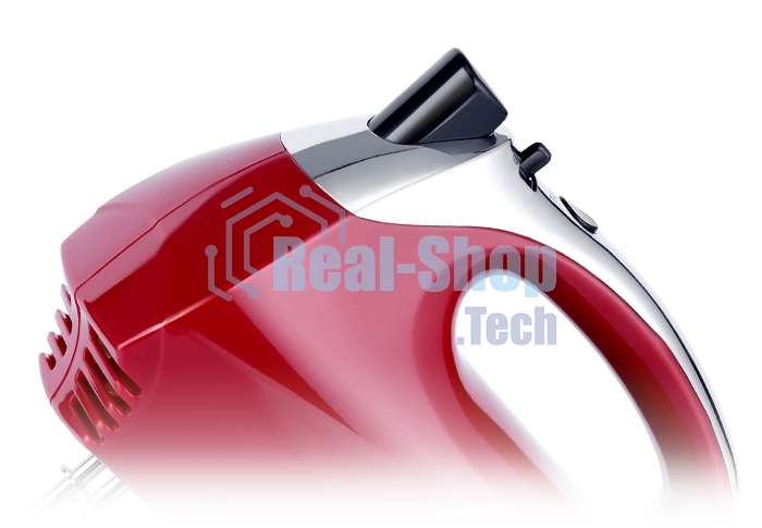 Миксер ручной Centek CT-1118 хром/вишня 350 Вт, 5 скоростей+турбо, взбивание/замешивание