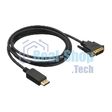 Кабель аудио-видео Buro 1.1v DisplayPort (m)/DVI-D (Dual Link) (m) 2м. Позолоченные контакты черный (BHP DPP DVI-2)