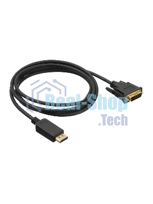 Кабель аудио-видео Buro 1.1v DisplayPort (m)/DVI-D (Dual Link) (m) 2м. Позолоченные контакты черный (BHP DPP DVI-2)