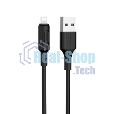 Кабель USB 2.0 HOCO X25, AM/Lightning M, черный, 1м