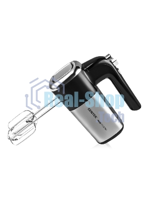 Миксер Centek CT-1120 черный/сталь 1200 Вт,, 5 скоростей+турбо, взбивание/замешивание