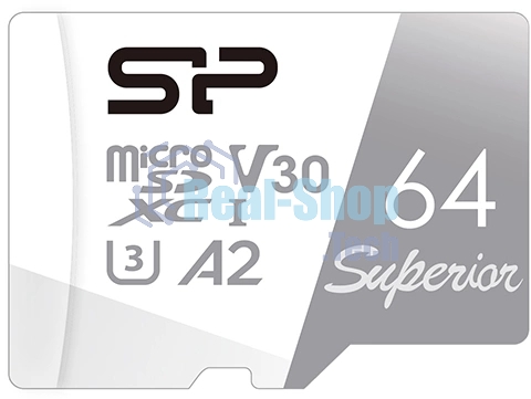 Флеш карта microSD 64Gb Silicon Power Superior Pro A2 microSDXC Class 10 UHS-I U3 Colorful 100/80 Mb/s