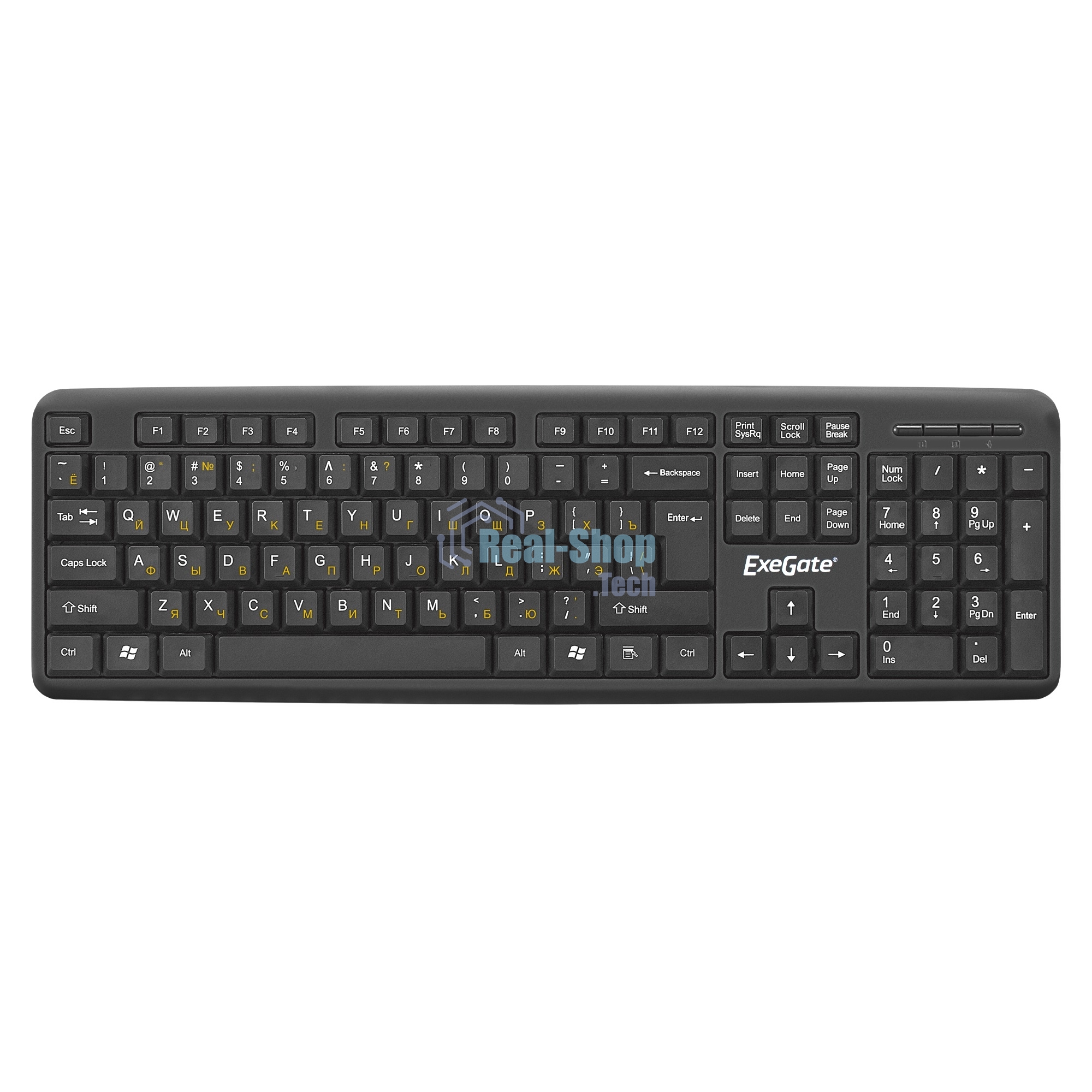Комплект клавиатура+мышь ExeGate Professional Standard Combo MK120-OEM проводной, USB, 1000 DPI, чёрный