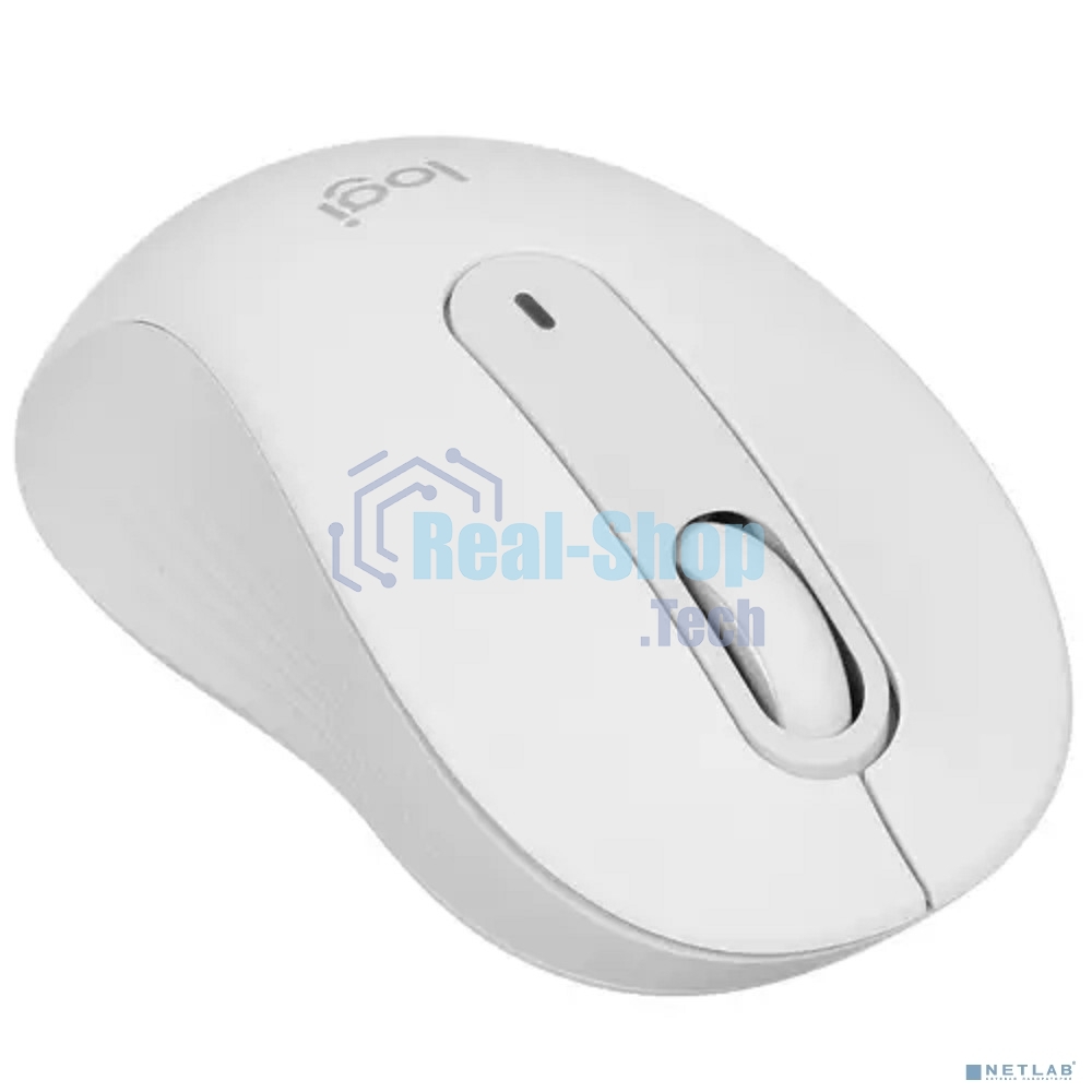 Мышь беспроводная Logitech Signature M650 белый, 4000 dpi, радиоканал, Bluetooth, USB, кнопки - 5