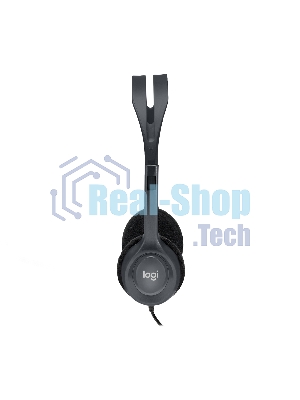 Гарнитура Logitech H111 чёрный, проводная, 3.5 мм