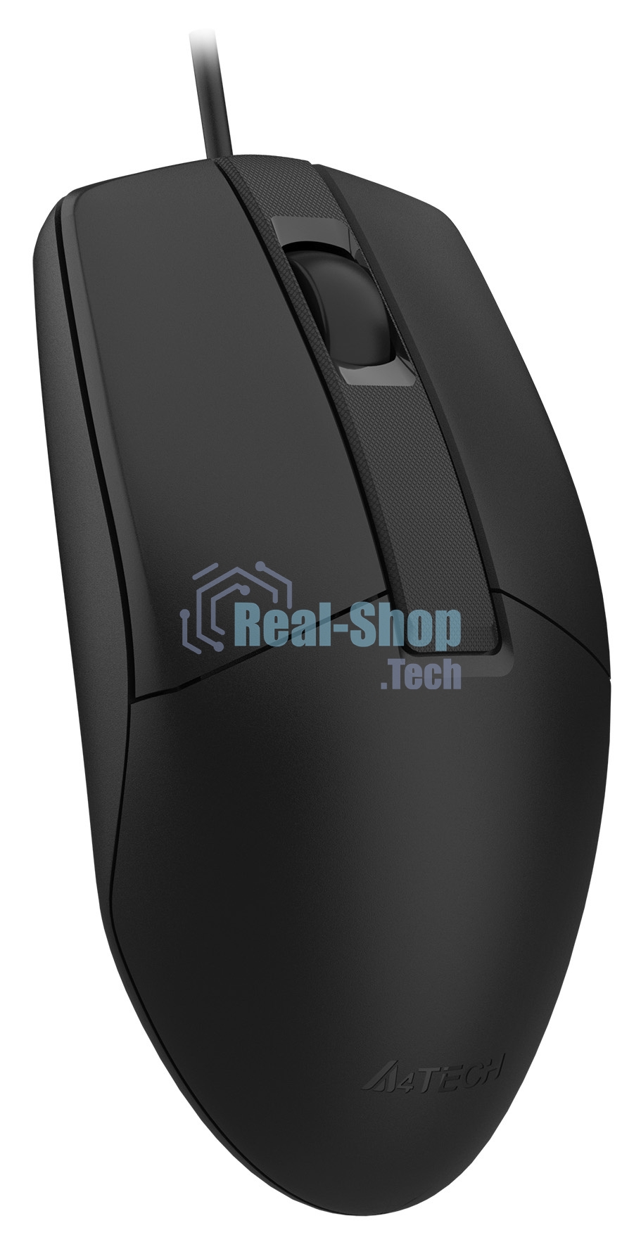 Мышь проводная A4Tech OP-330S черный, 1200 dpi, USB, кнопки - 3