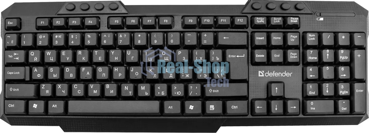 Комплект клавиатура+мышь Defender Jakarta C-805 беспроводной, USB, 1600 DPI, чёрный