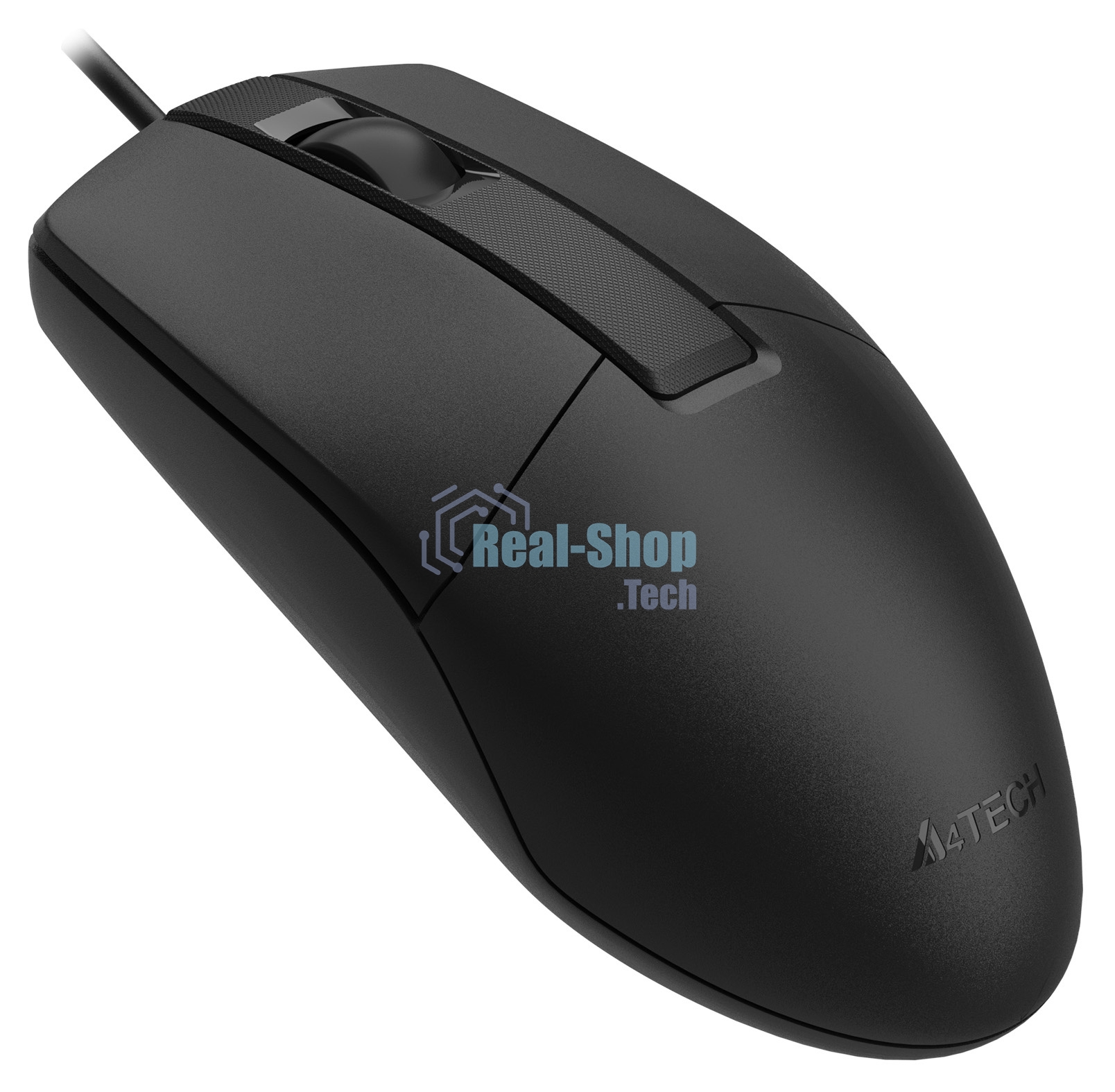 Мышь проводная A4Tech OP-330S черный, 1200 dpi, USB, кнопки - 3