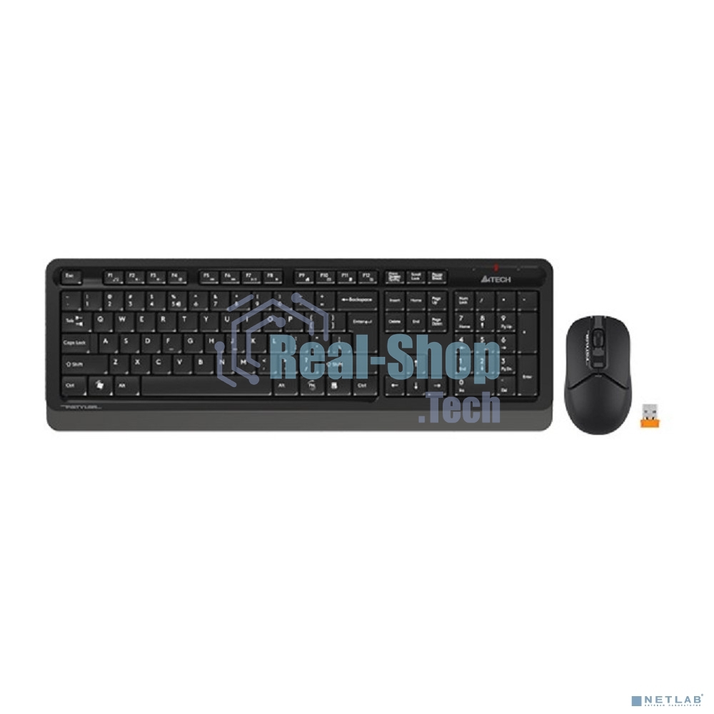 Комплект клавиатура+мышь A4Tech FStyler FG1012 беспроводной, USB, 1200 DPI, черный
