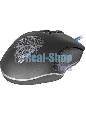 Мышь проводная Defender Sleipnir GM-927 черный, 12800 dpi, USB, кнопки - 6