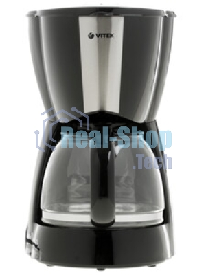 Кофеварка капельная Vitek VT-1503 черный, исп. кофе - молотый, 1.2 л, 900 Вт.