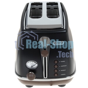 Тостер DeLonghi CTOV2103.BK черный, 900 Вт, 2 слота