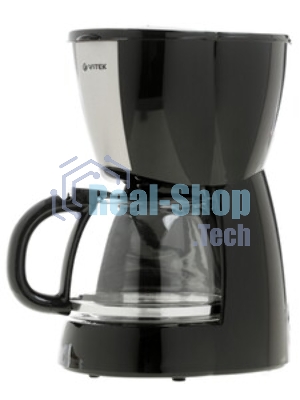 Кофеварка капельная Vitek VT-1503 черный, исп. кофе - молотый, 1.2 л, 900 Вт.
