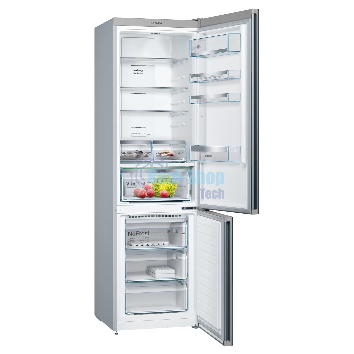 Холодильник Bosch KGN39LB30U черный двухкамерный 290/110л морозилка снизу, No Frost