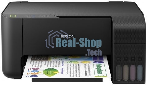 МФУ струйное Epson L3110 (C11CG87405), принтер/сканер/копир, A4 USB черный
