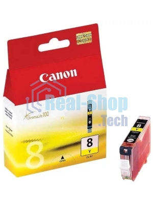 Картридж струйный CLI-8Y (0623B024), для Canon 4200/5200/MP500/MP800, Желтый, 490 стр.