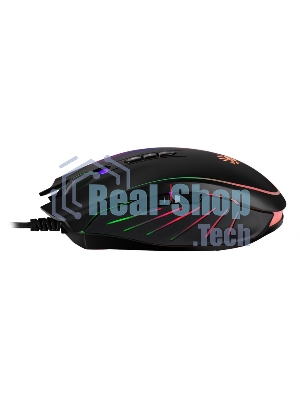 Мышь проводная A4Tech Bloody Q81 черный, 3200 dpi, USB, кнопки - 8