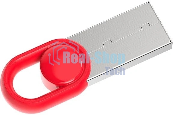 Флешка USB Netac UM2 (NT03UM2N-064G-32RE), 64Gb, USB 3.0, R/W 130/50, серебристый/красный