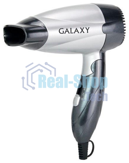 Фен Galaxy Line GL 4305 серебристый/черный, 1400 Вт, компактный