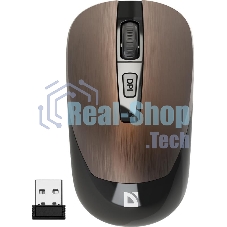 Мышь беспроводная Defender Wave MM-995 бронзовый, 1600 dpi, радиоканал, USB, кнопки - 4