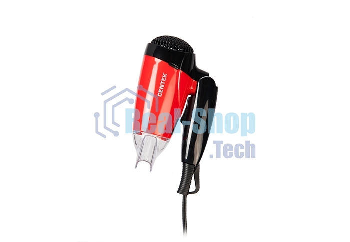 Фен Centek CT-2230 RBL красный/черный, 1200 Вт, компактный