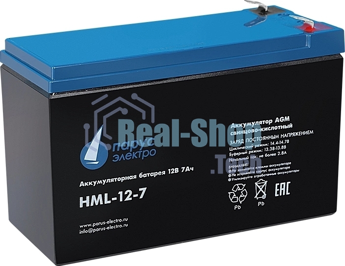 Батарея для ИБП Парус Электро, профессиональная серия HML-12-7