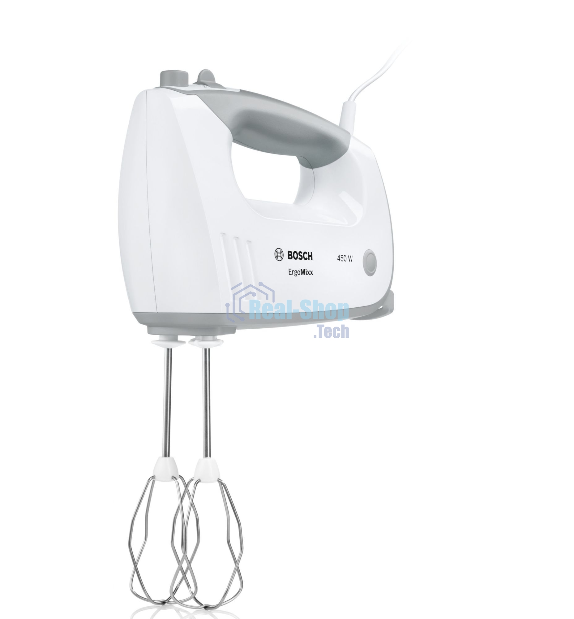 Миксер стационарный Bosch MFQ36460 450 Вт, белый/серый