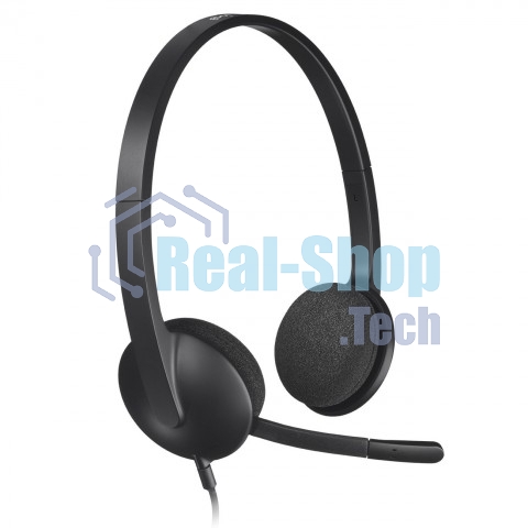 Гарнитура Logitech H340 чёрный, проводная, USB