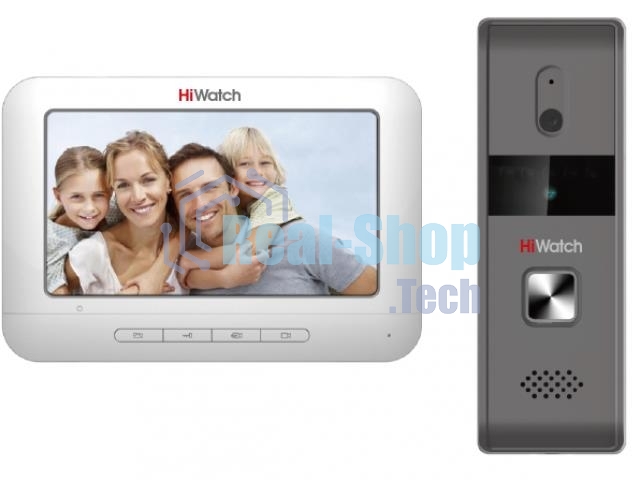 Видеодомофон Hikvision DS-D100KF белый