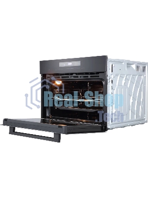 Встраиваемый духовой шкаф Kuppersberg KHT 616 Black компактный, ШхВхГ: 59.5х45.4х56.5 см, 50 л, А+, гидролизная очистка, черный