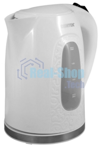 Электрочайник Centek CT-0041 белый, 2.0 л, 2200 Вт, скрытый нагревательный элемент