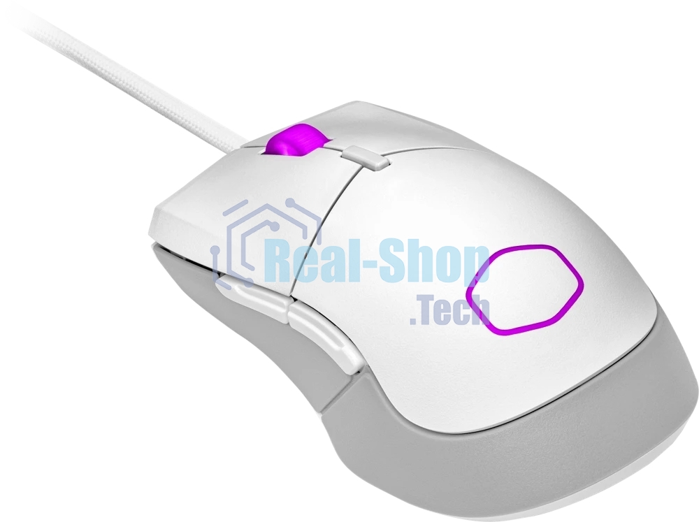 Мышь проводная Cooler Master MM-310-WWOL1 белый, 12000 dpi, USB Type-A, кнопки - 6