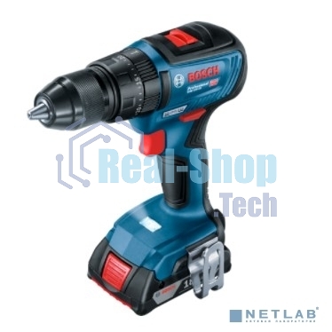 Дрель-шуруповерт Bosch GSB 18V-50, Аккумуляторная, 18В, 2 АКБ, Кейс, Ударная