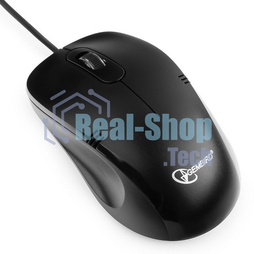 Мышь проводная Gembird MOP-100 черный, 1000 dpi, USB, кнопки - 3