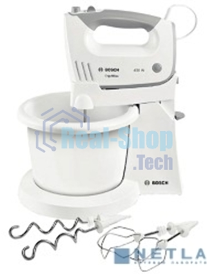 Миксер стационарный Bosch MFQ36460 450 Вт, белый/серый