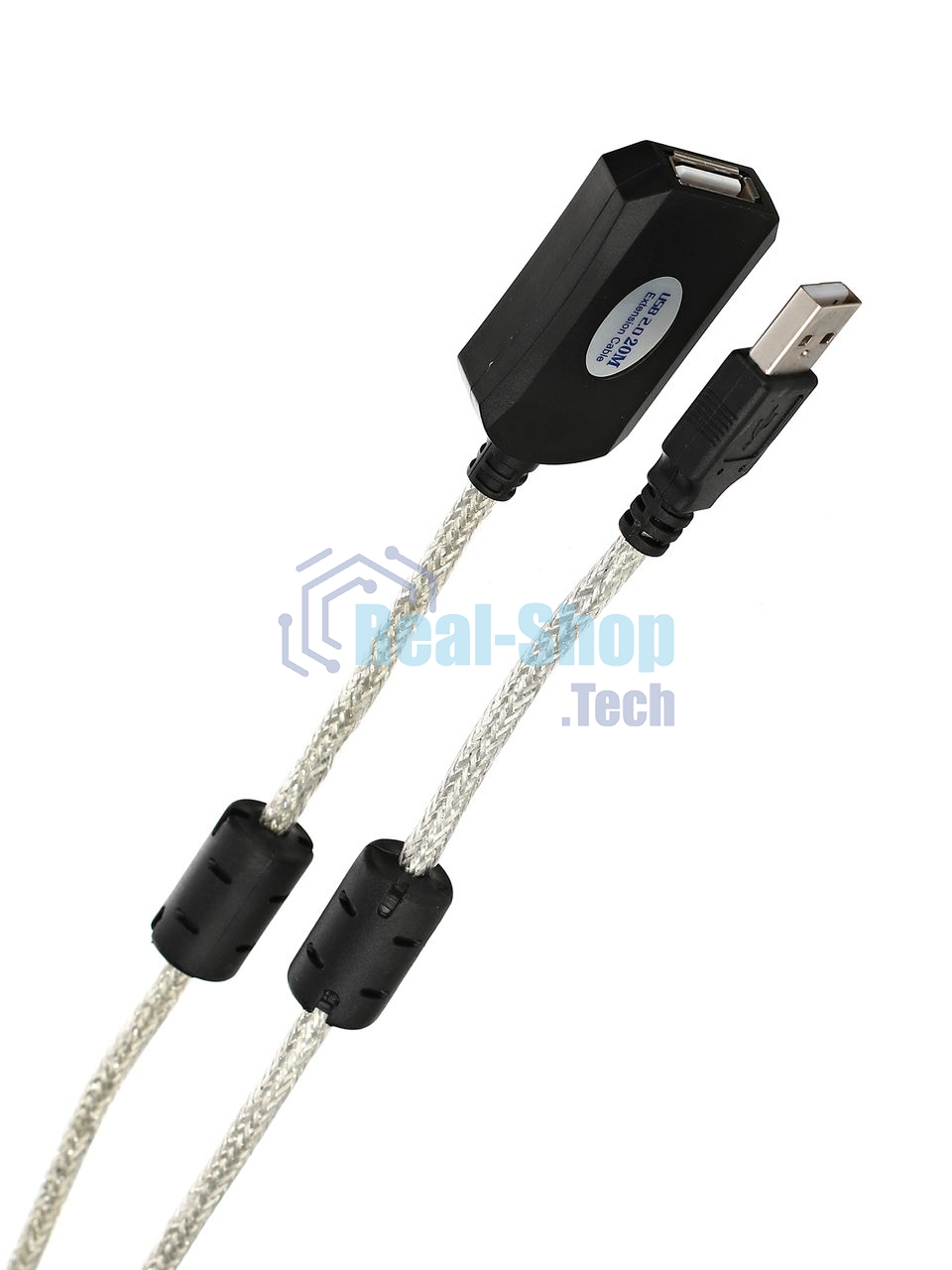 Кабель-адаптер VCOM VUS7049-25M USB2.0-repeater, удлинительный активный Am-->Af 25м
