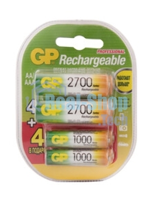 Аккумулятор GP 270AAHC АА+100AAAHC AAA NiMH 2650mAh (4шт)