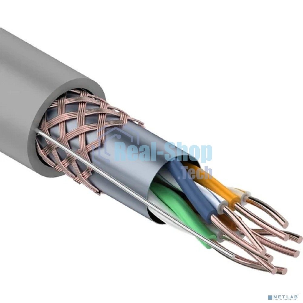 Кабель витая пара Rexant SFTP 4PR 24AWG, cat.5e, бухта 305 м
