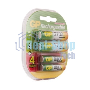 Аккумулятор GP 270AAHC АА+100AAAHC AAA NiMH 2650mAh (4шт)