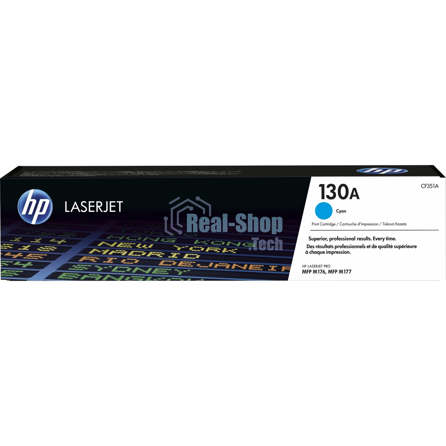 Тонер Картридж HP 130A CF351A голубой для HP M153/M176/M177