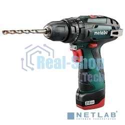 Дрель-шуруповерт Metabo PowerMaxx SB, 10,8 В, 2 Ач, 34 Нм, щеточный, ударный